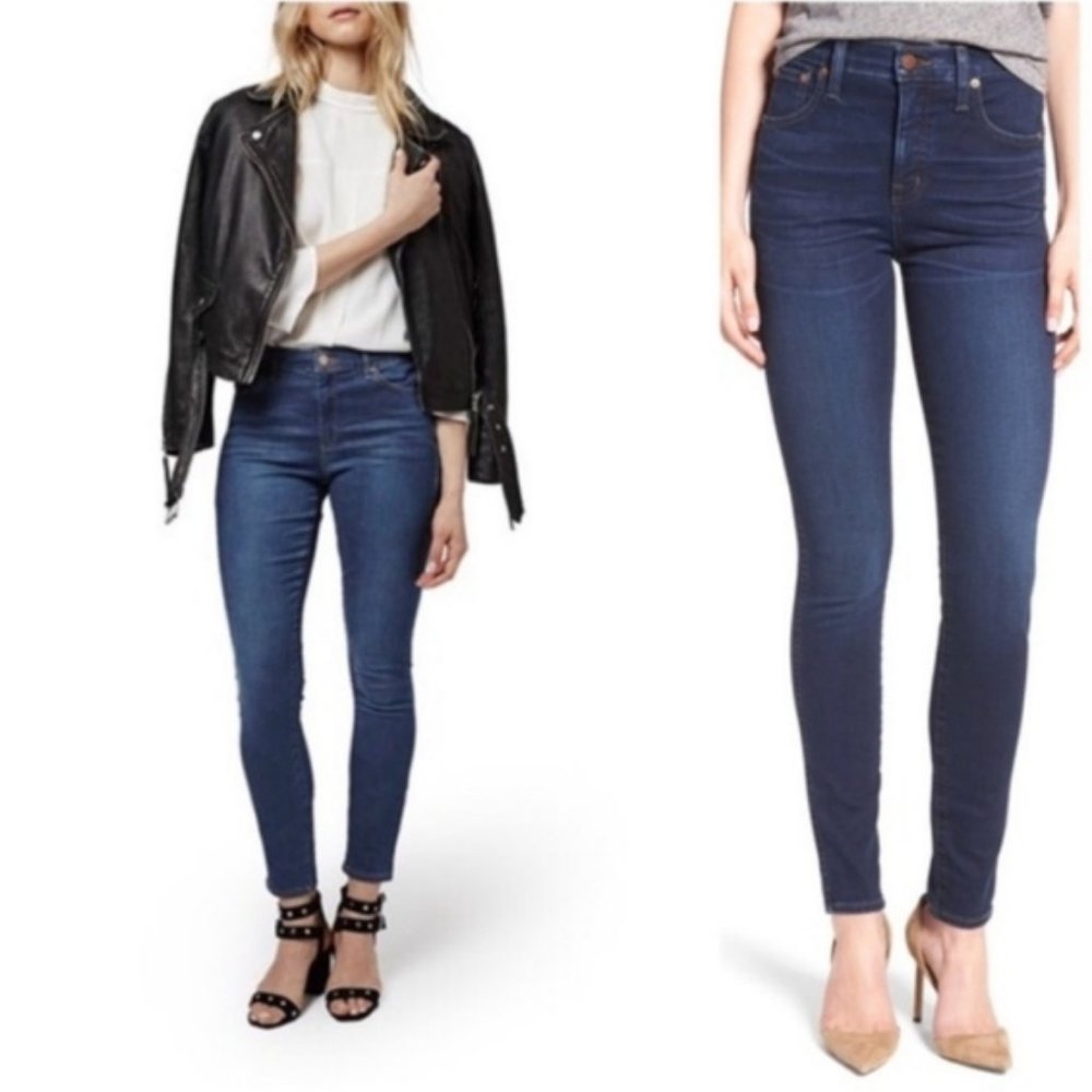 Stunning Madewell Skinny Crop Dark Wash Jeans 26